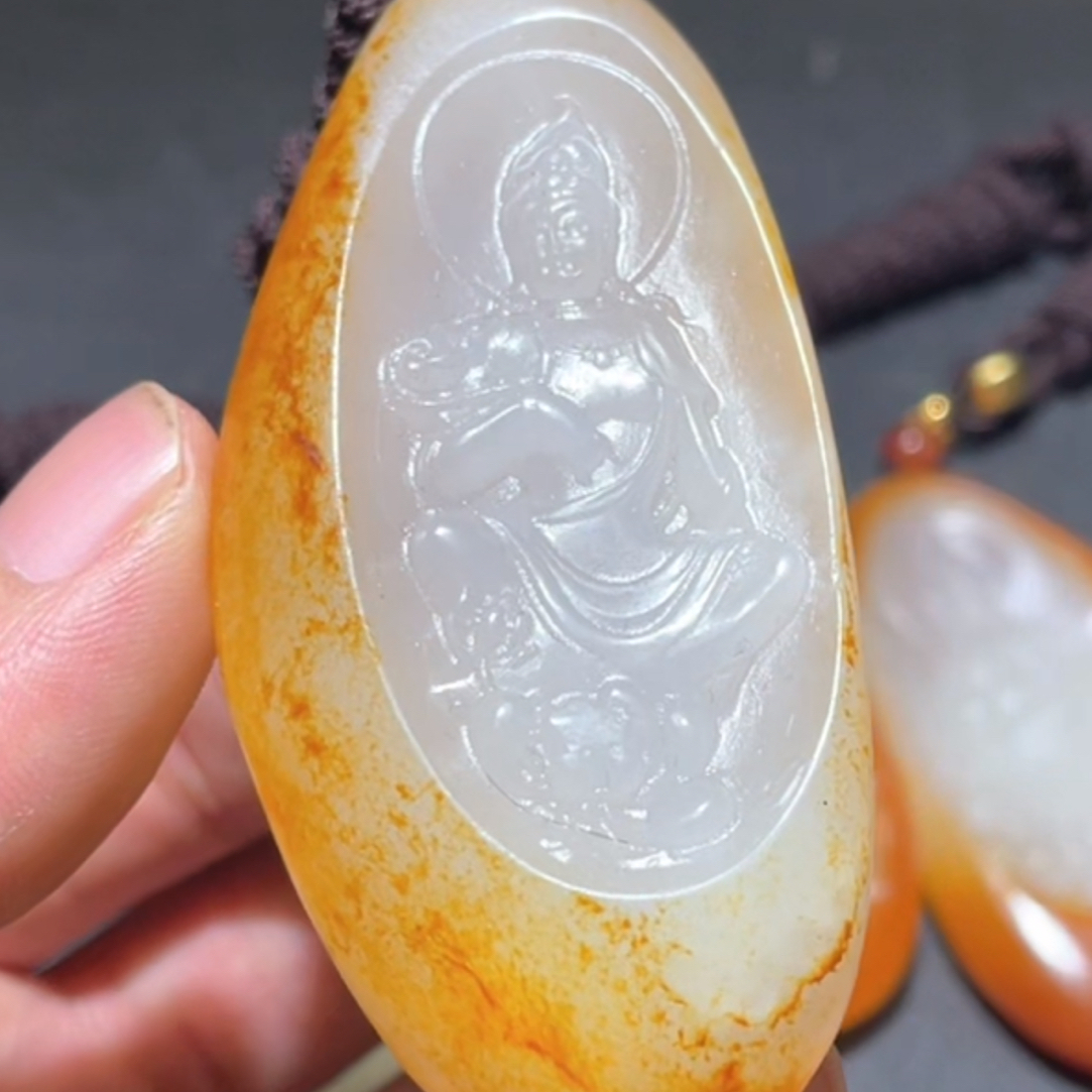 和田玉玉石挂件 d1130拍一发一