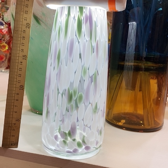 琉璃花瓶高24厘米口径7厘米 