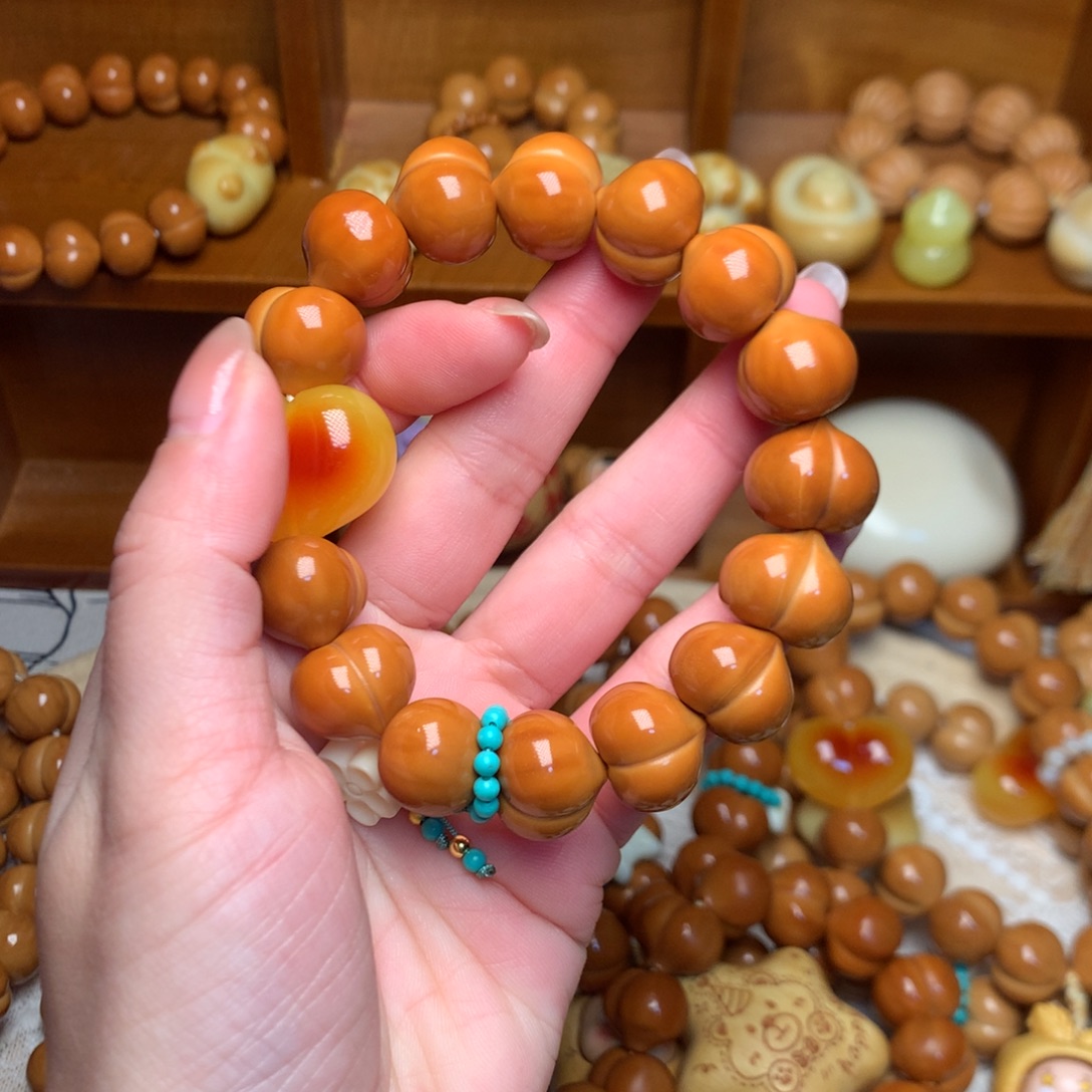 S***r猴头核桃把件16玻璃底手串不加任何配饰