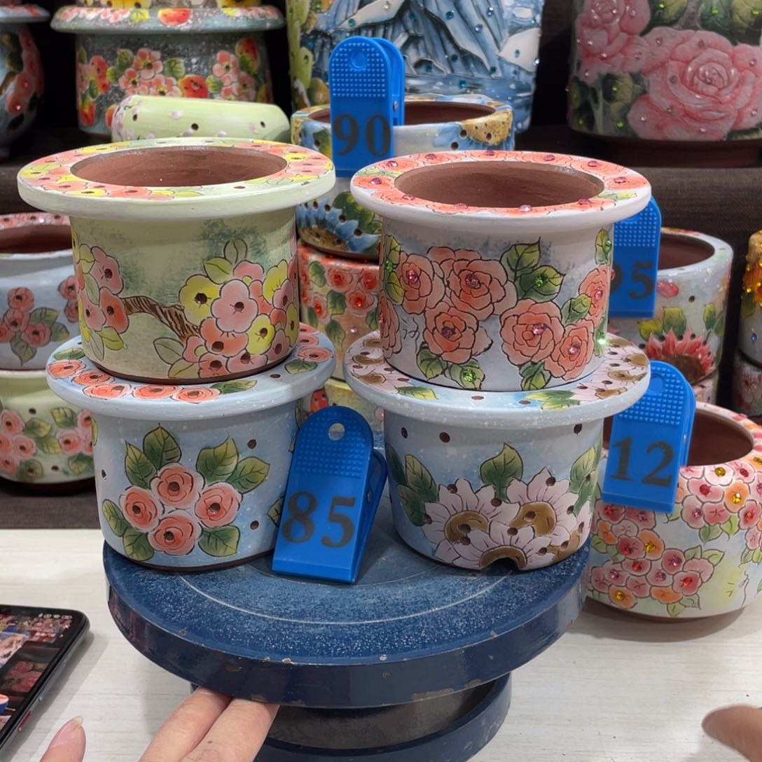 红陶多肉花盆都小盆