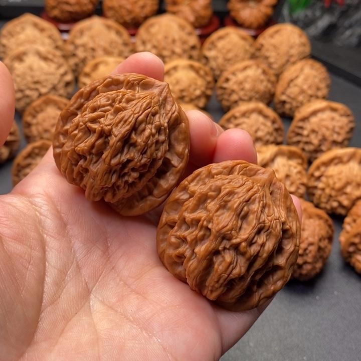 把件文玩核桃41尺蓟县山地虎头