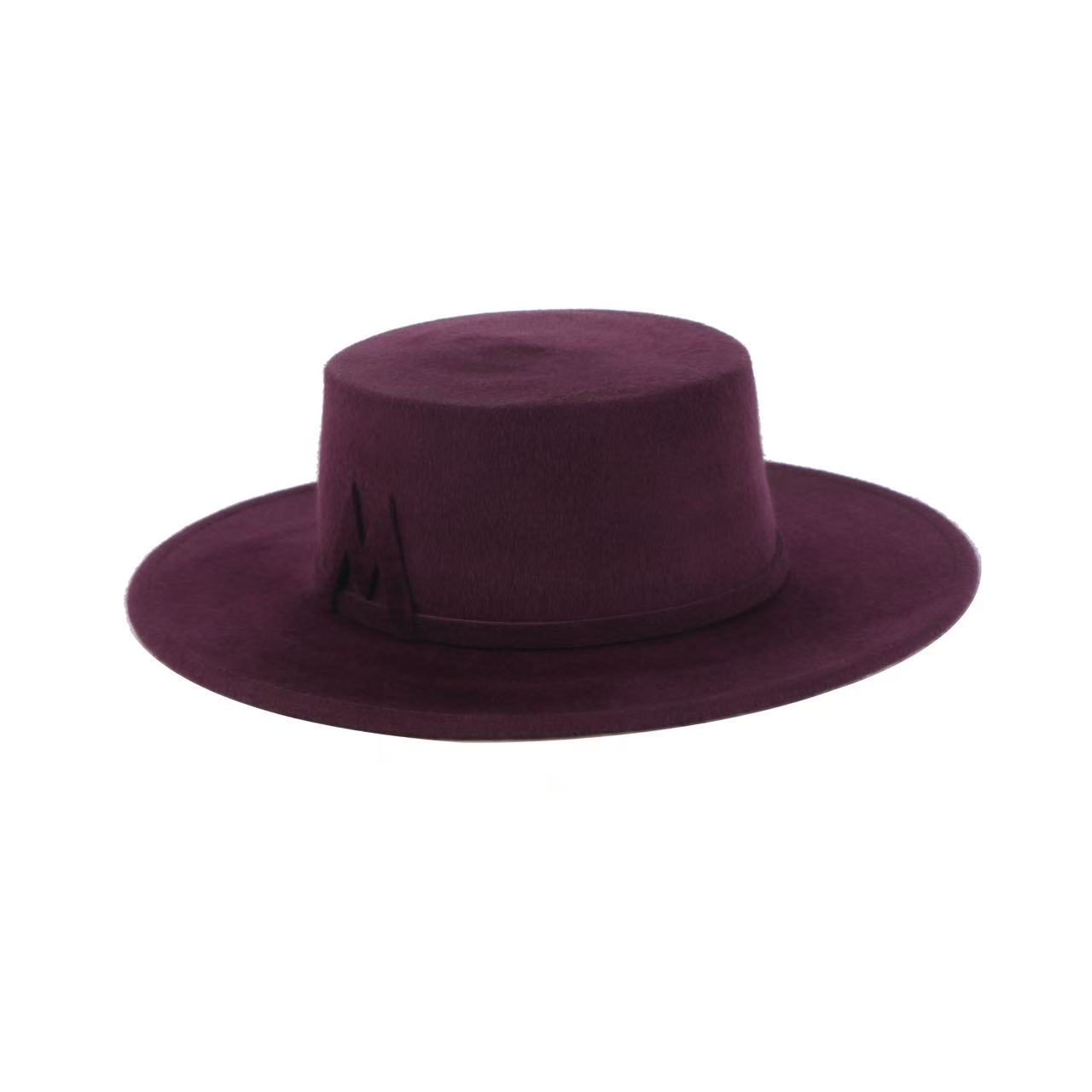 MOSSANT2025秋冬新品·M标起绒工艺经典Boater礼帽