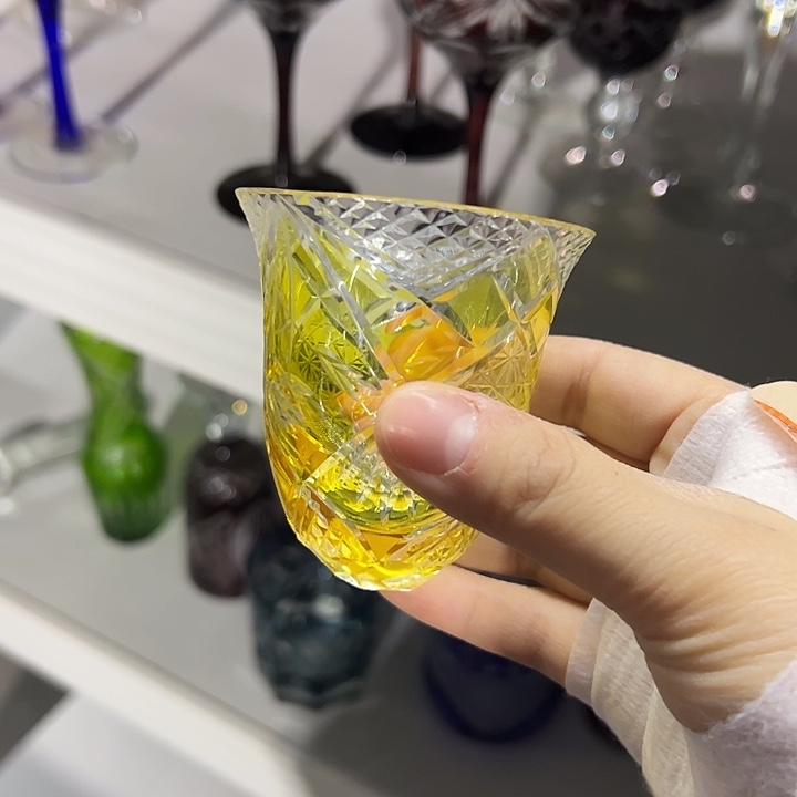 手柄款水晶玻璃微瑕一个