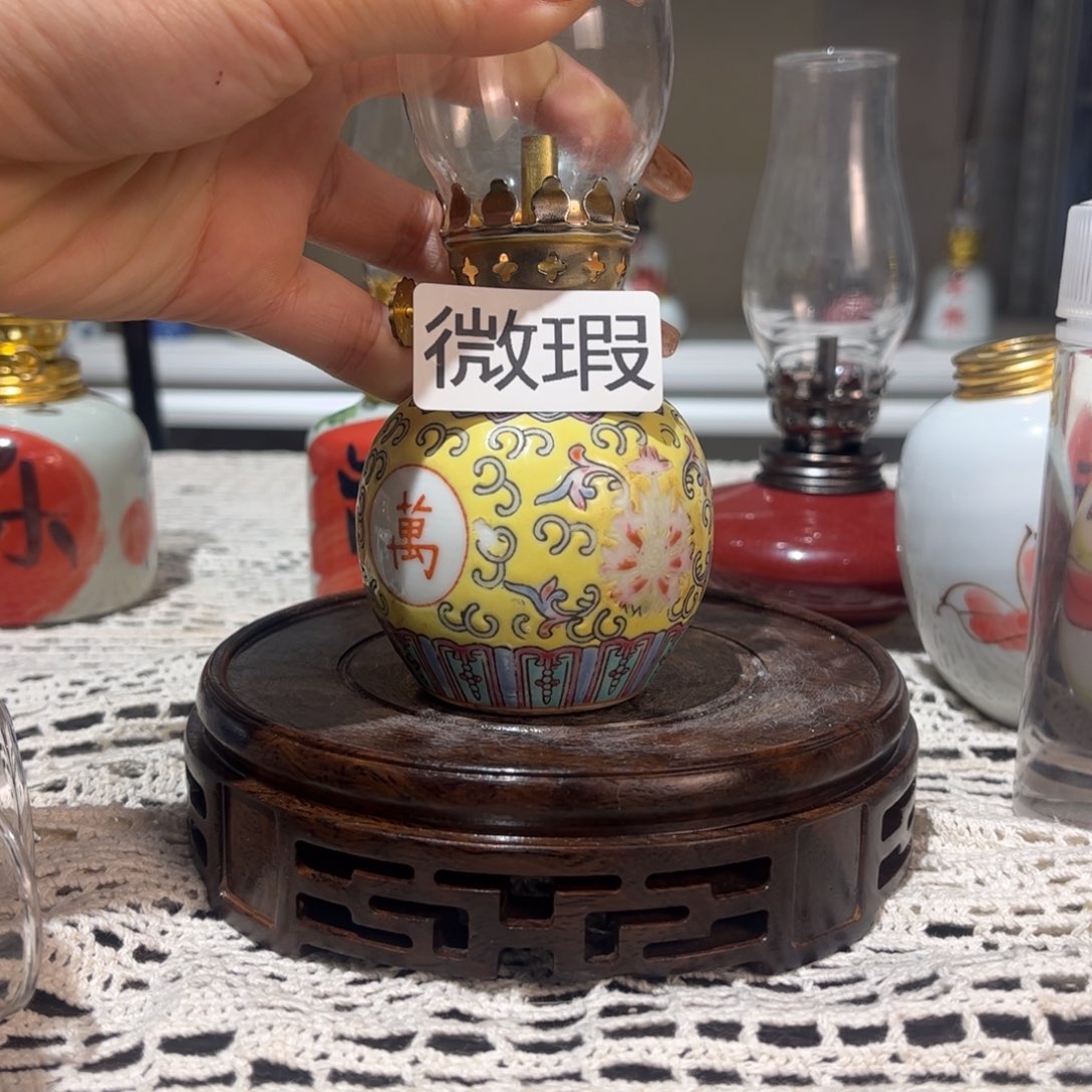 摆件景德镇陶瓷香薰灯