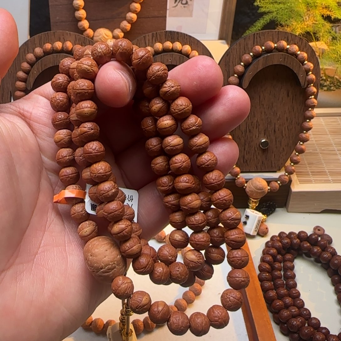 L****手串凤眼菩提雕刻108