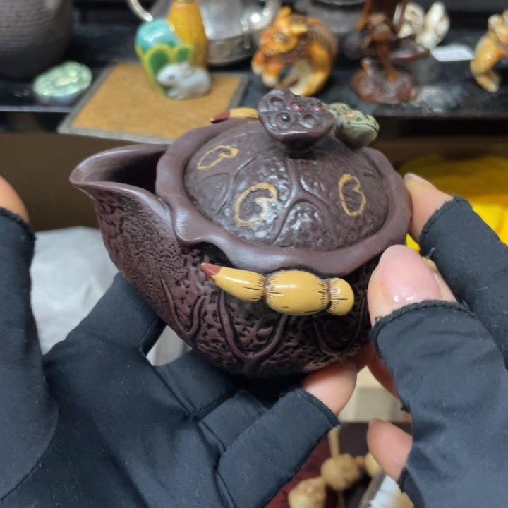 紫砂中古工艺品摆件