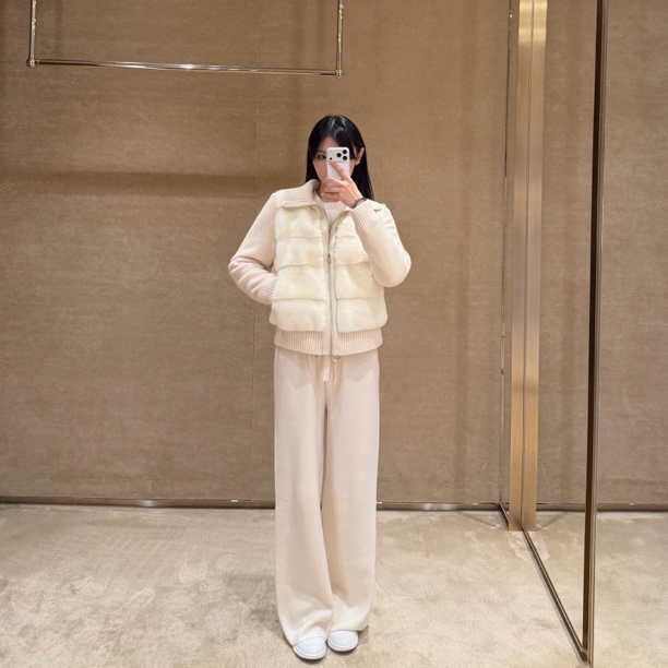 FANNT【陪你过冬】软糯慵懒的白月光羊毛阔腿裤 百分百羊毛500多克