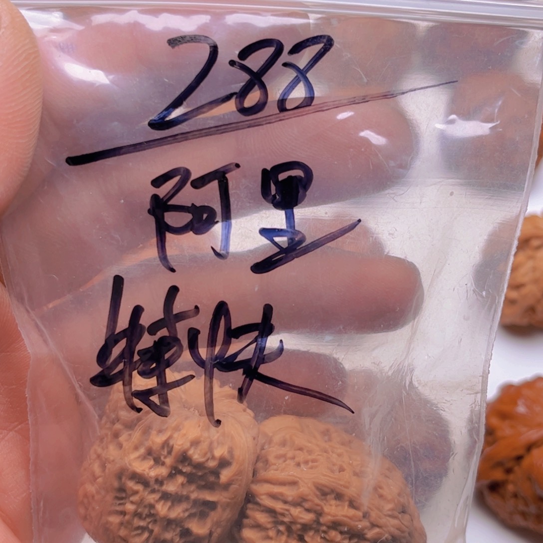 桃核把件阿**古34+南疆石全品无修