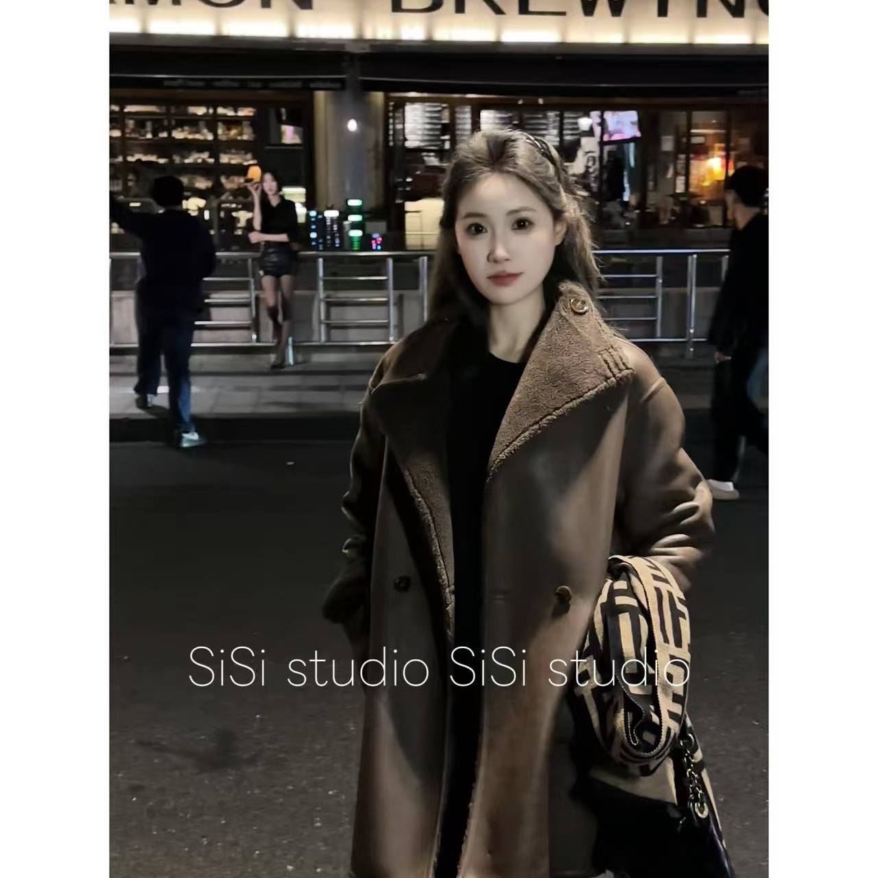 韩版厚款冬季大衣保暖女中长款外套时尚百搭秋冬气质女士休闲