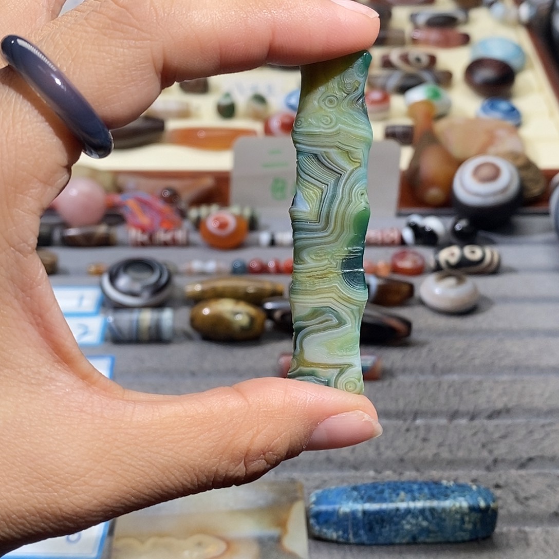 6***1玛瑙/玉髓合金颈饰