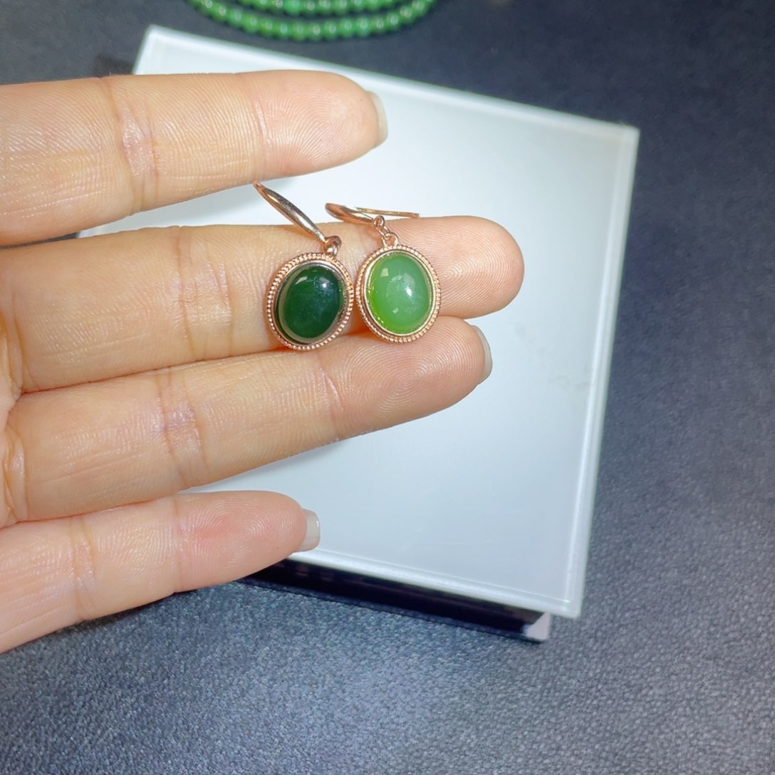 和田玉未镶嵌颈饰耳坠14