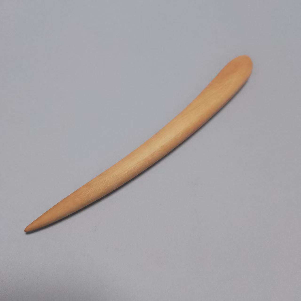 特色手工-原木原色桃木簪子.玄月.簪子