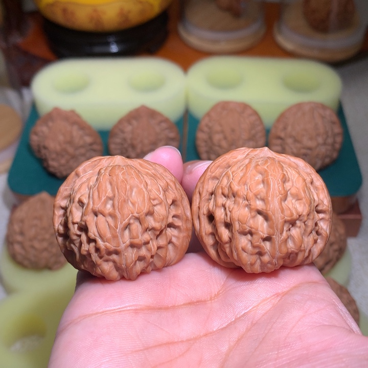 文玩核桃把件只***y磨盘