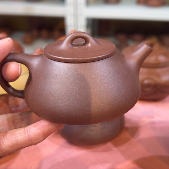 紫砂茶案紫泥平盖150cc