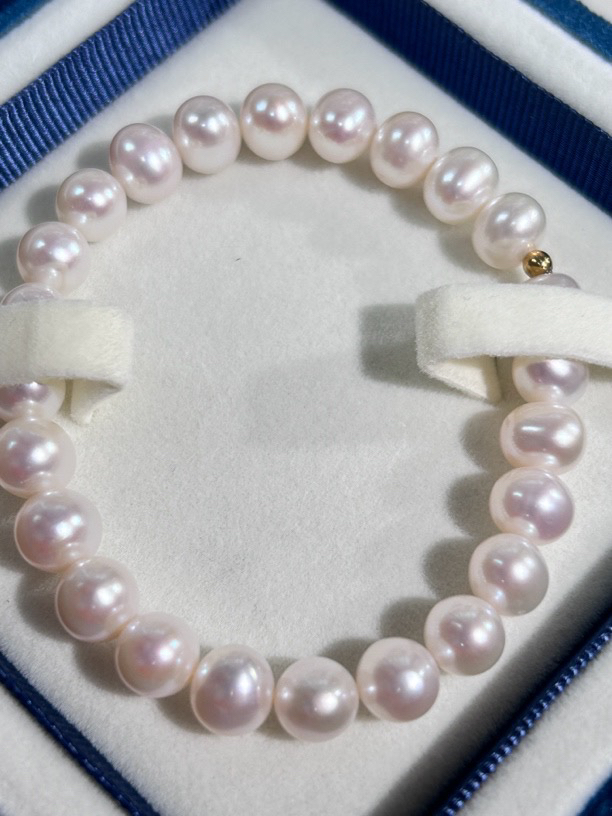 7-9mm淡水无核极光珍珠手链