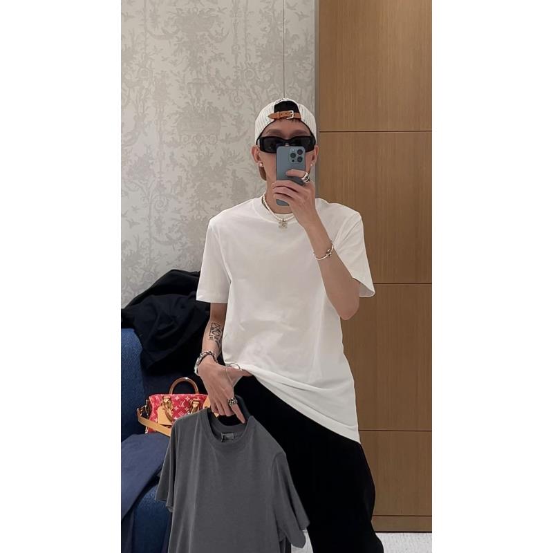 【oldchairman 】白色刺绣T恤 DTX0222