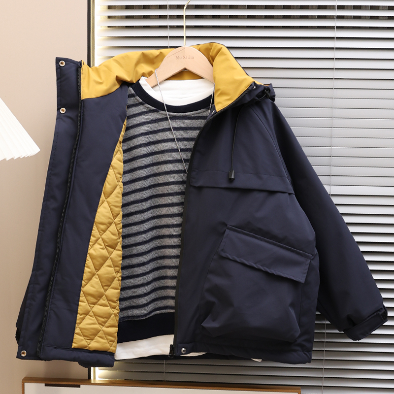 童装男童棉衣2025新款儿童秋冬装加厚保暖棉服宽松外套帅气百搭潮