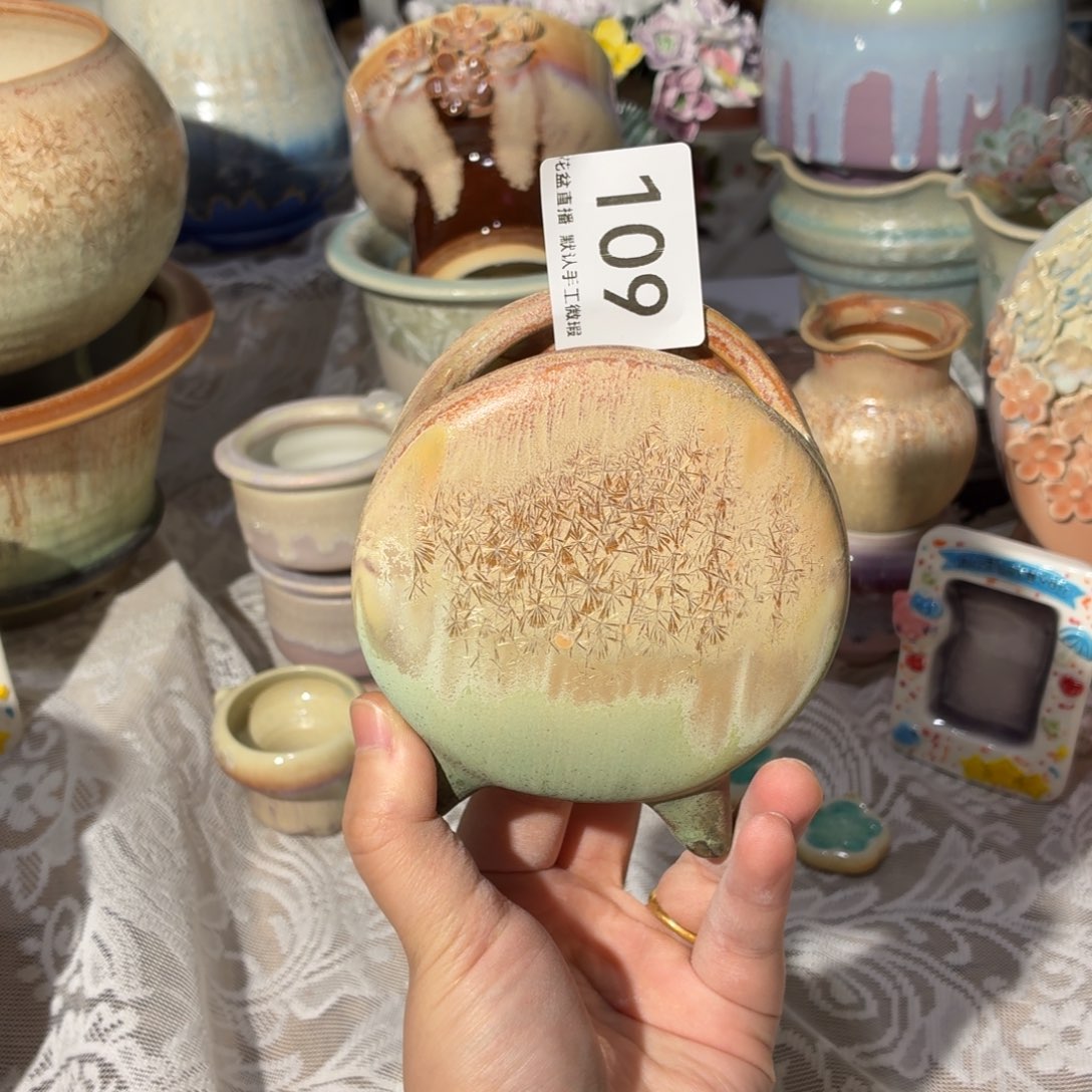 景德镇陶瓷花盆花盆优品小号