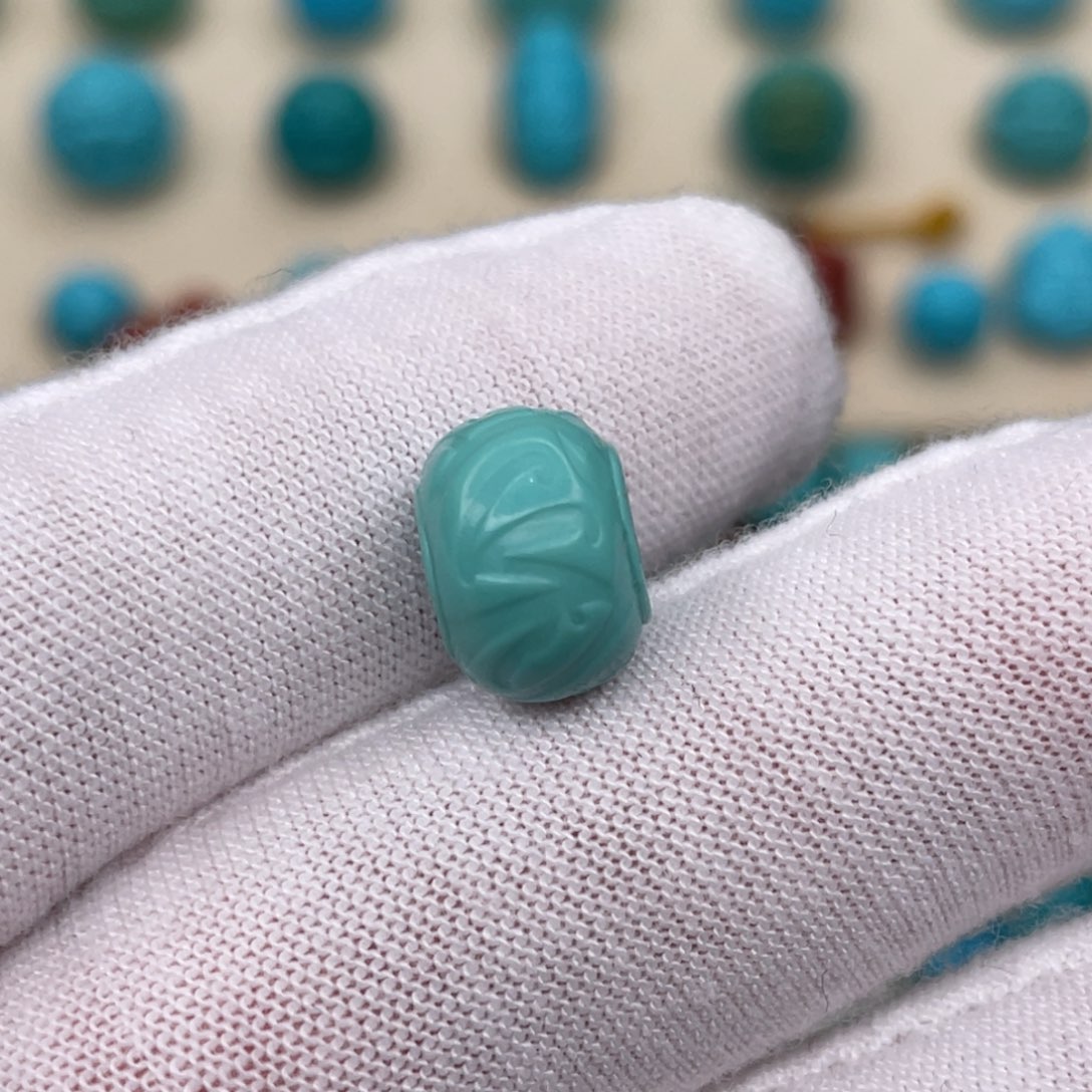 绿松石挂件未镶嵌11.5mmX8.2mm