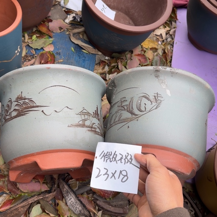 紫砂花盆特价清仓