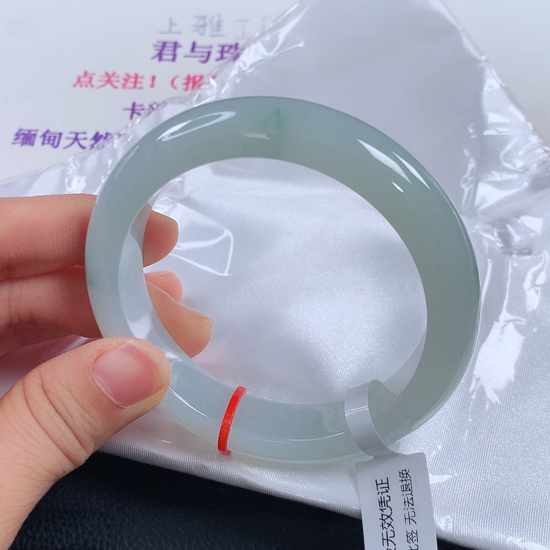 翡翠手镯未镶嵌 正圈⑨⑦
