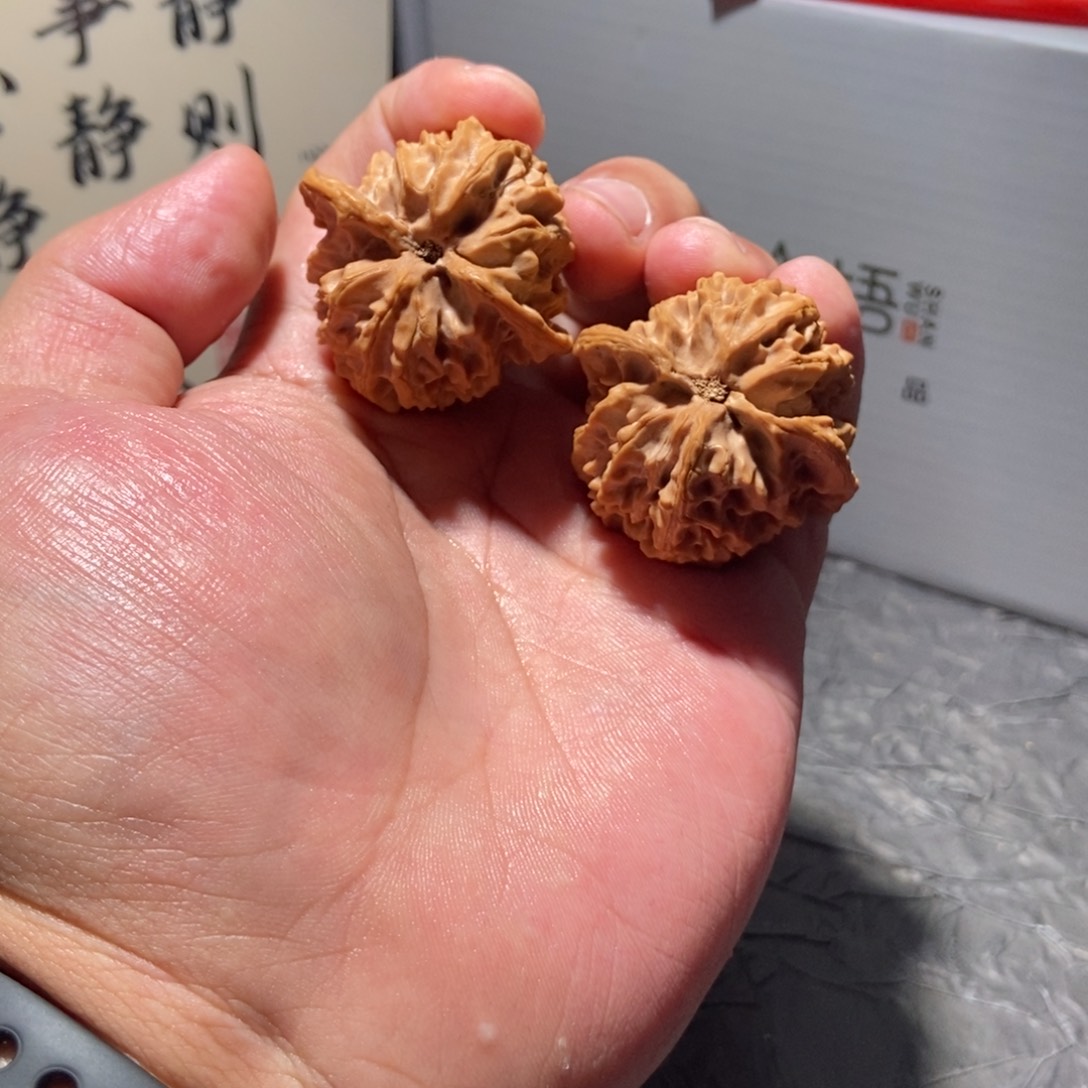 核桃把件老款苹果圆40全品