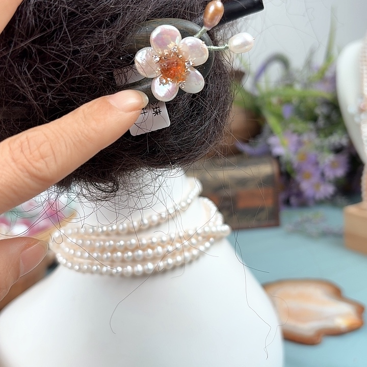 未镶嵌淡水珍珠发饰