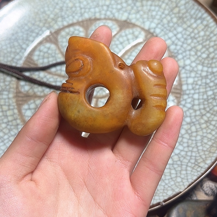 紫金钵盂菩提把件