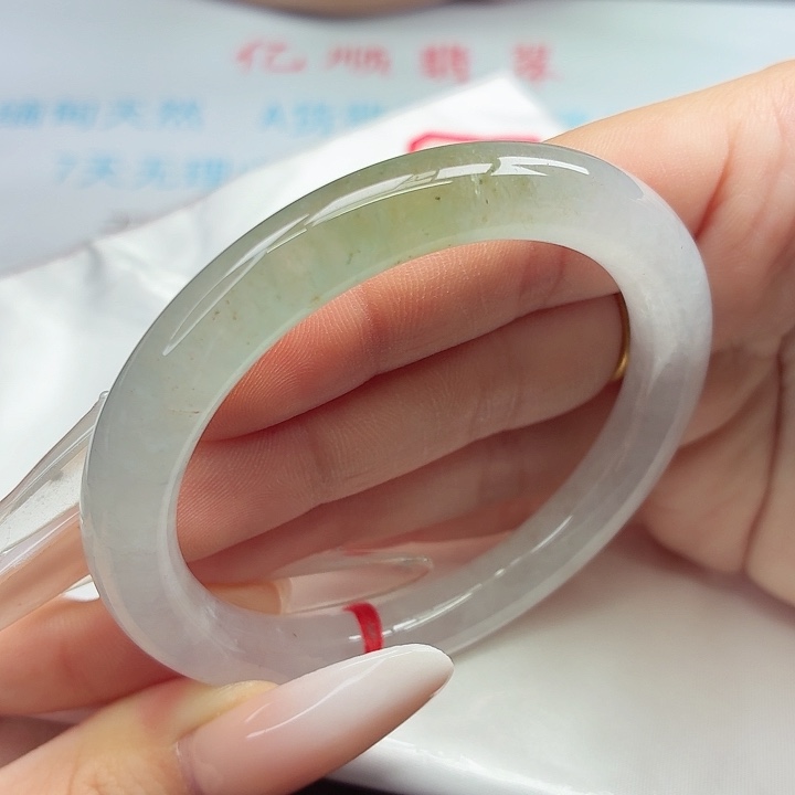 未镶嵌手镯翡翠55圆条
