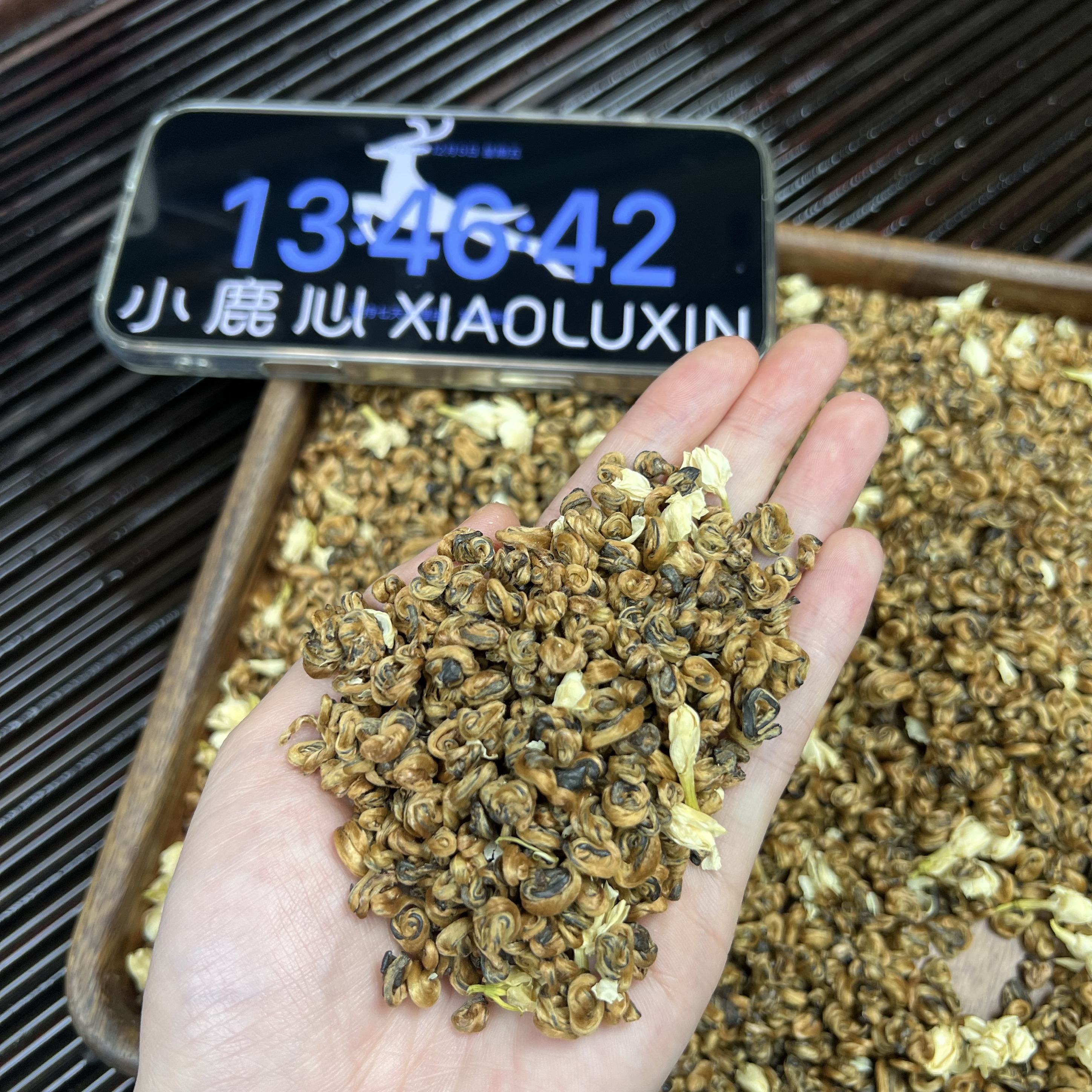 茉莉手工奶螺  ② 小鹿收茶 头春头采 茉莉红茶 云南滇红 