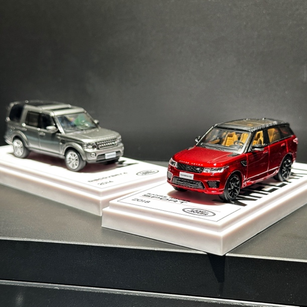 轮艺1:64 路虎揽胜运动 路虎发现4 SUV越野合金汽车模型收藏摆件