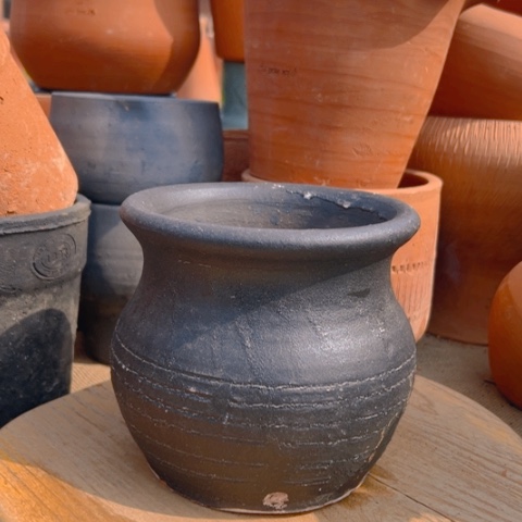 口15高14红陶上釉