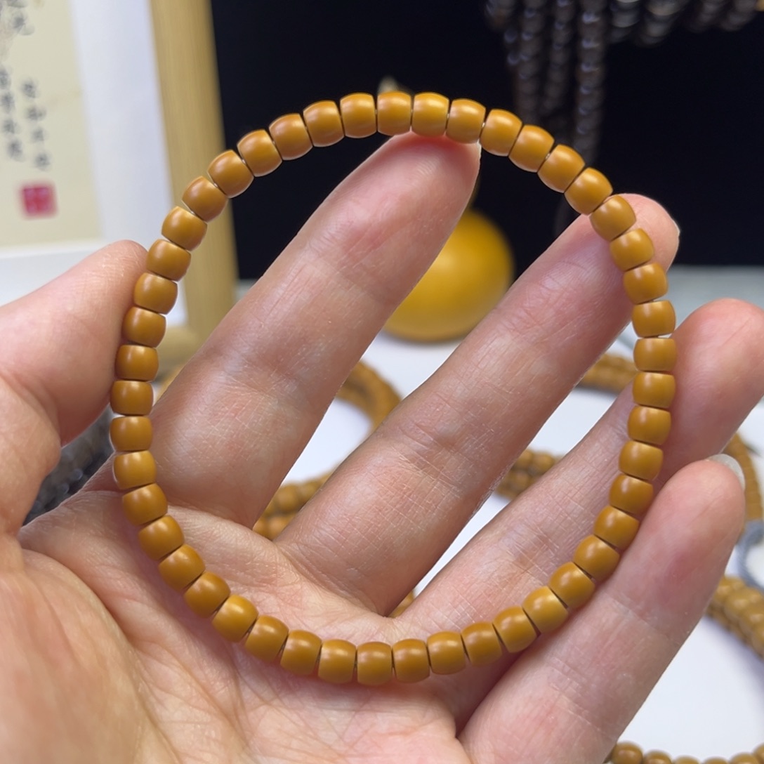 橄榄核手串核尖单圈0.5