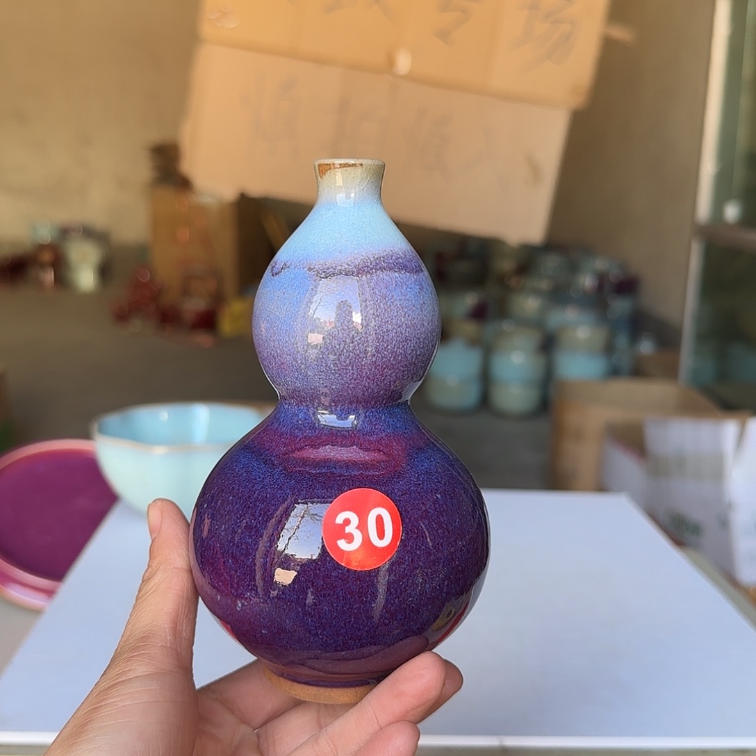 陶摆件郑家钧瓷摆件微瑕