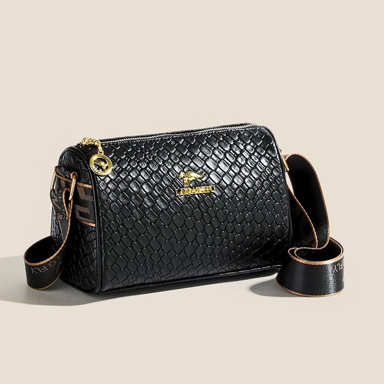 【T】2025时尚新款时尚大容量编织包包8030黑色