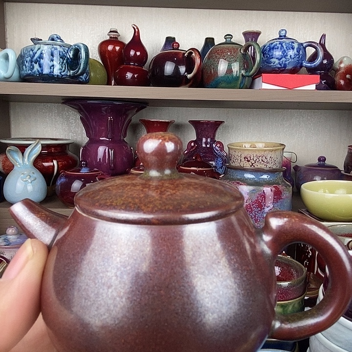 檬***一茶盏中国神后钧瓷茶具瑕疵处理