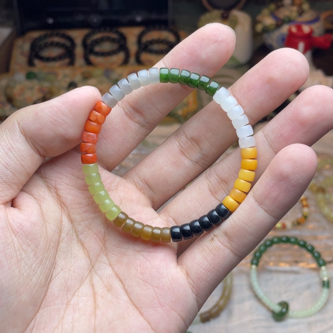 和田玉未镶嵌手链