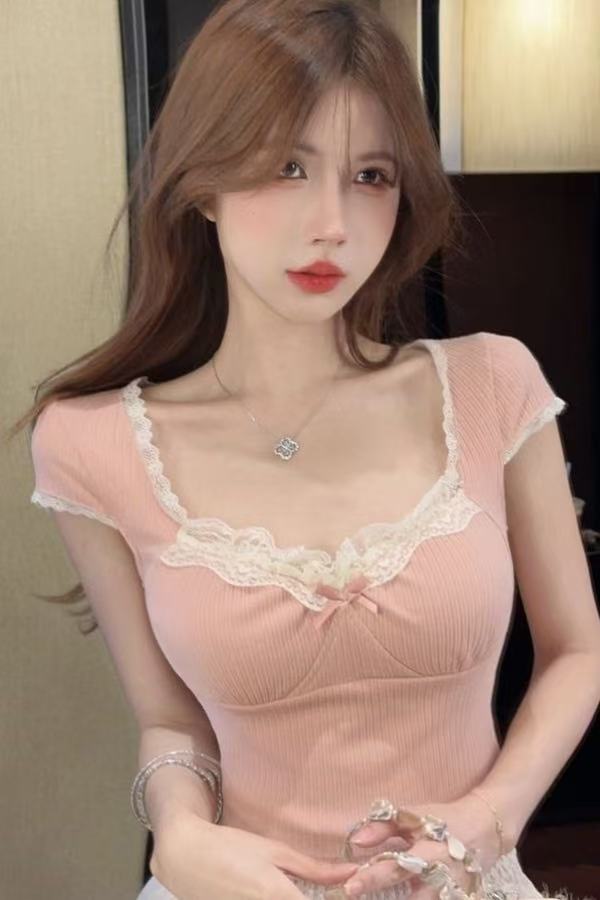 纯欲甜辣妹性感上衣显瘦