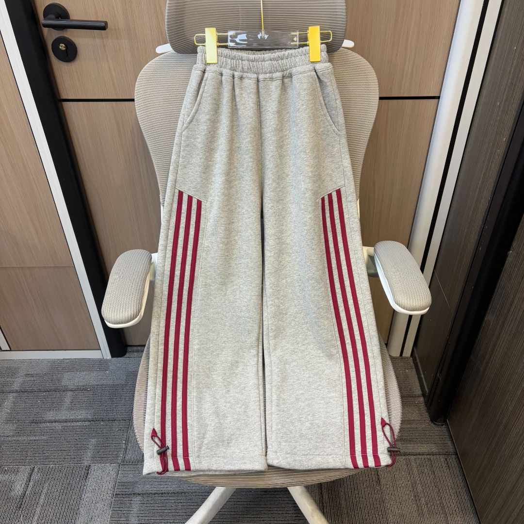 冬款韩范运动风侧条加绒女童直筒裤 F232 232  S