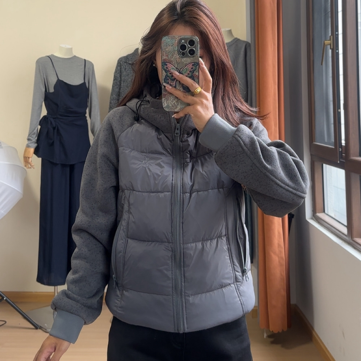 正常短款连帽外套男女同款