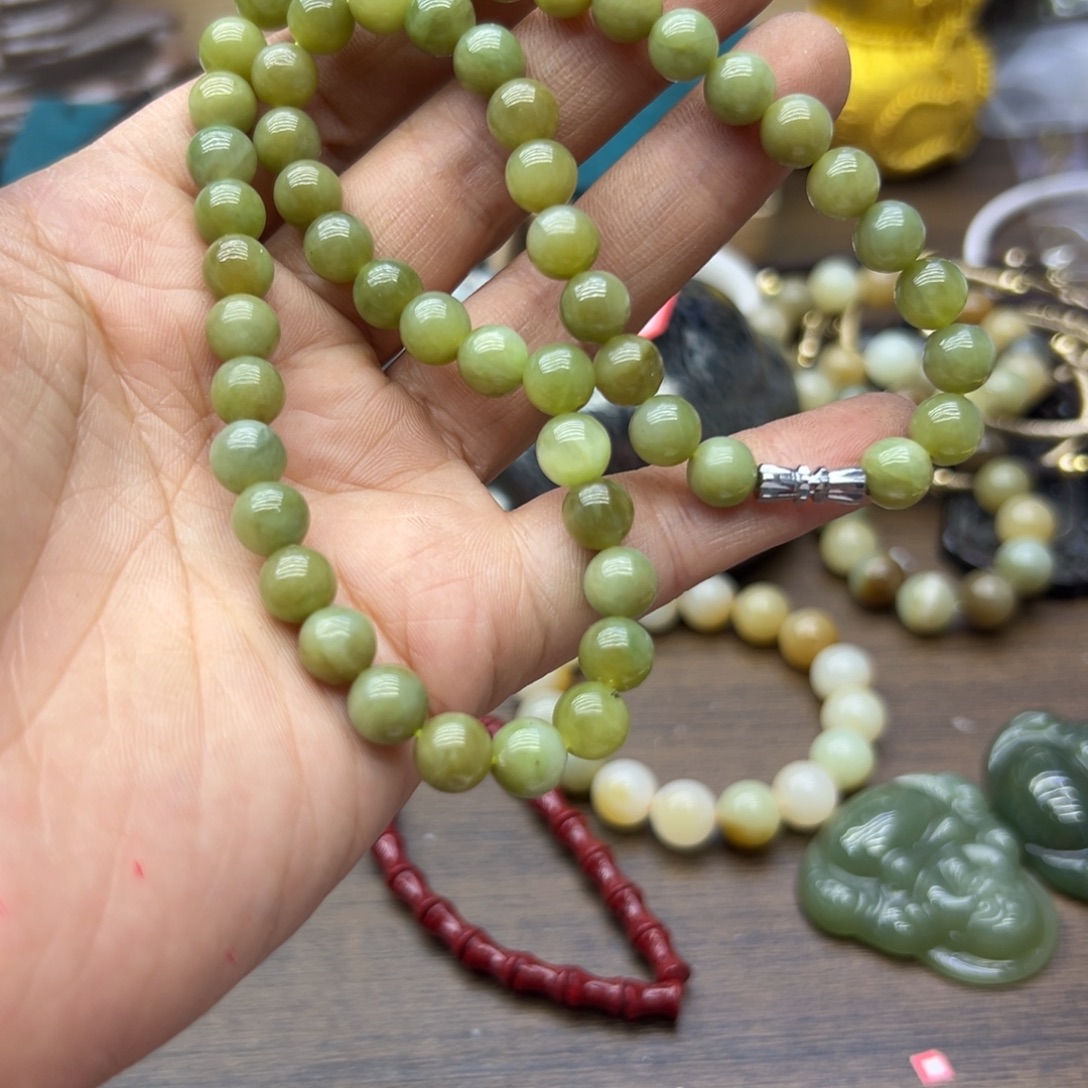 和田玉未镶嵌颈饰237