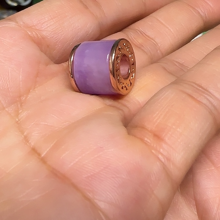 简***单翡翠未镶嵌颈饰器物之美手工制作