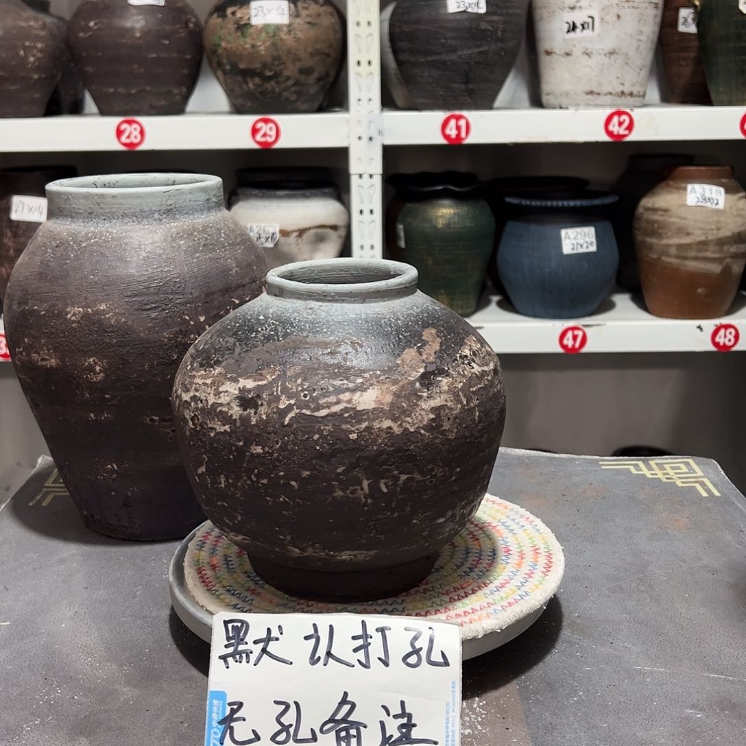 红陶中号球磨砂无孔备注