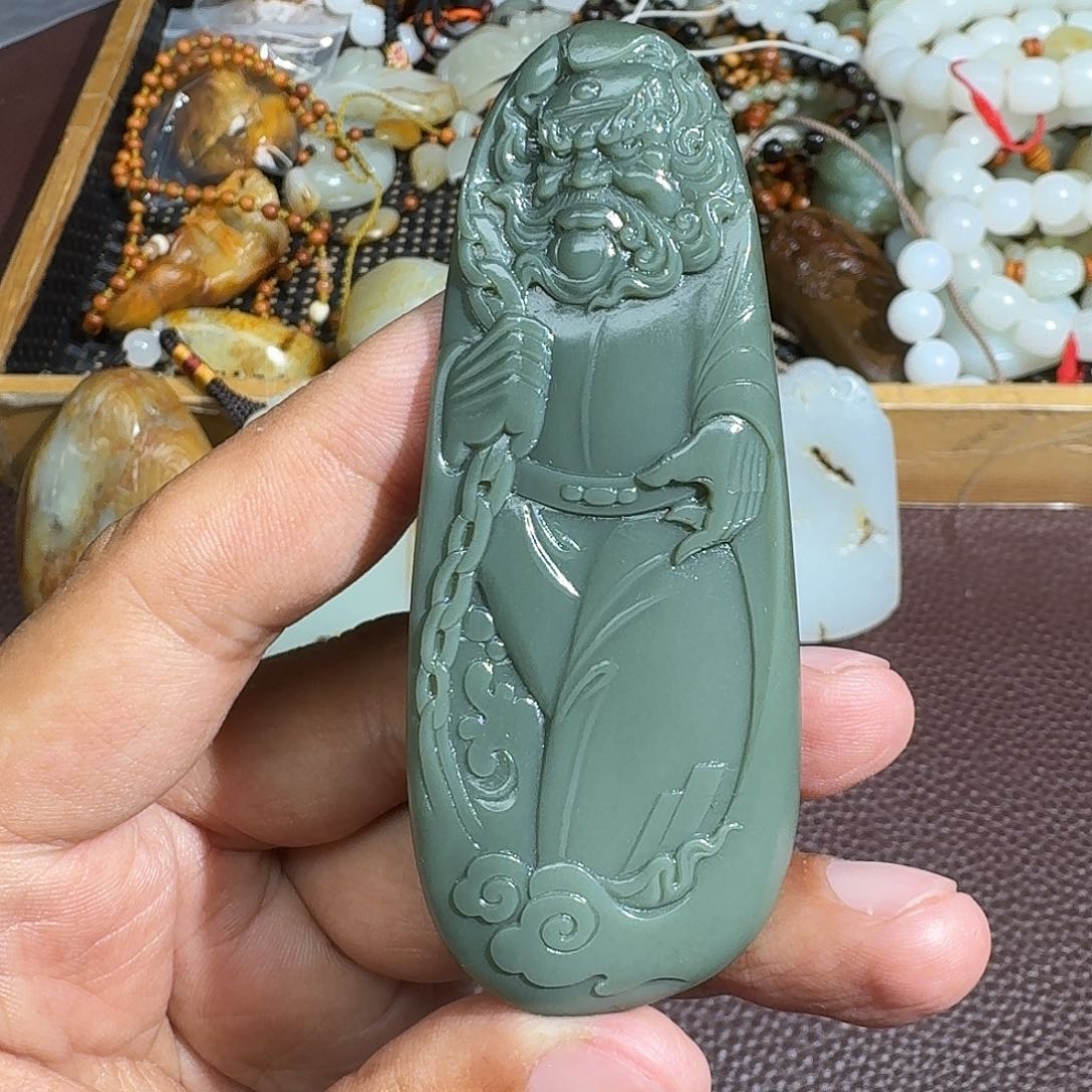 和田玉未镶嵌吊坠(不含链)