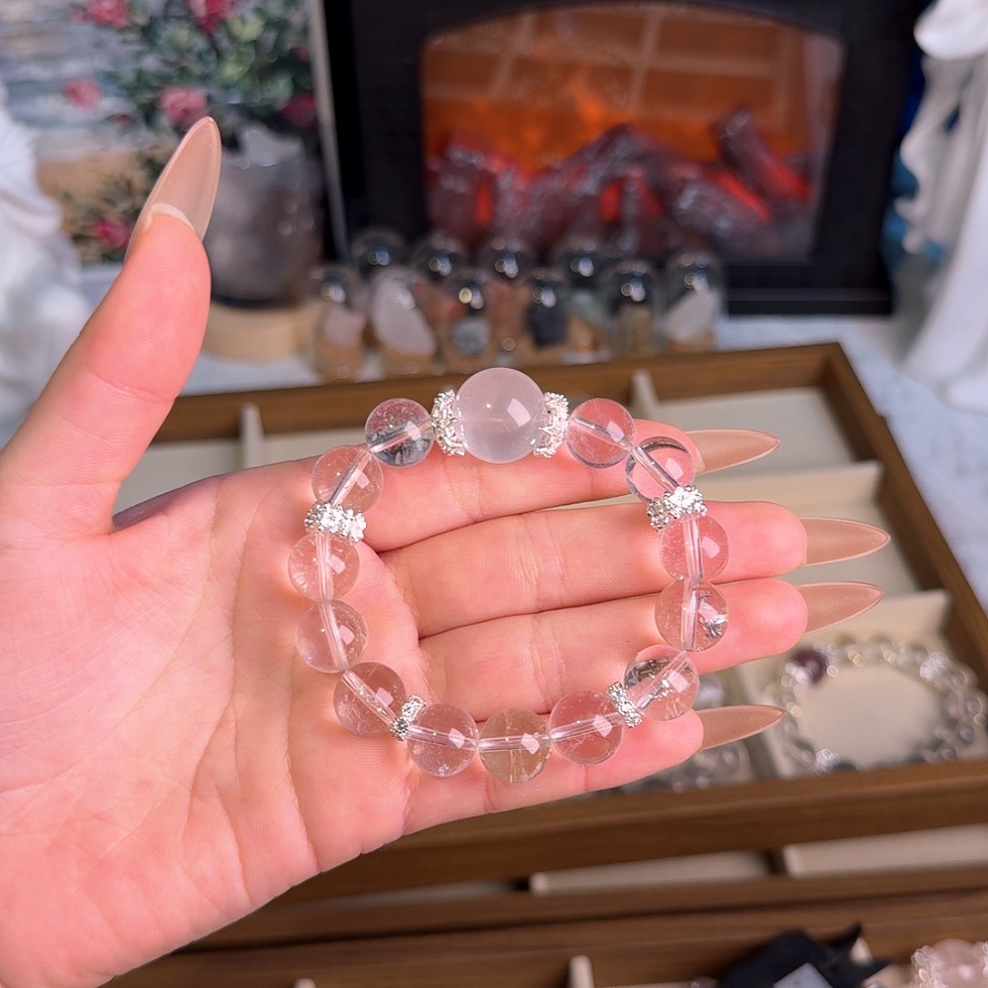 水晶手链未镶嵌白水晶