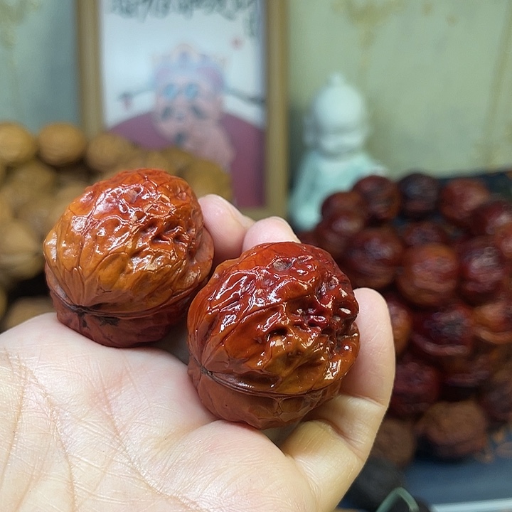 把件文玩核桃49七彩玉蟾37