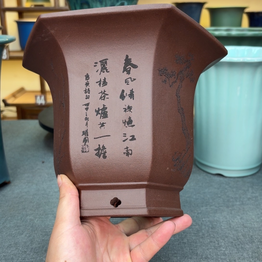 太***司紫砂花盆兰花4558569888588