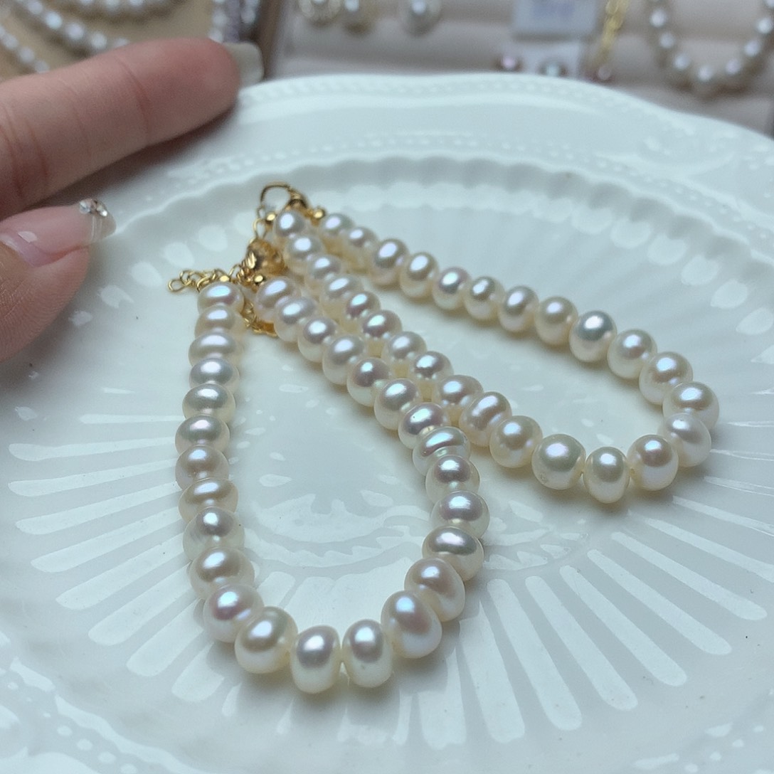 淡水珍珠6-7未镶嵌sl4手链