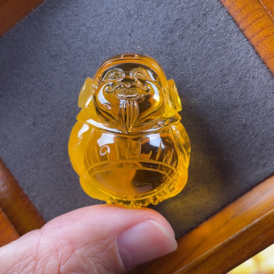 琥珀颈饰未镶嵌蜜蜡吊坠