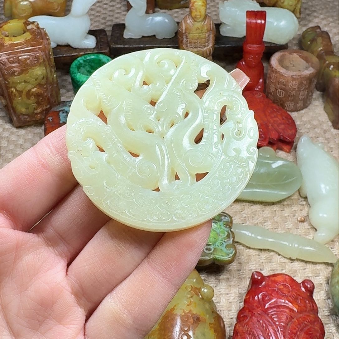 白玉菩提吊坠挂件